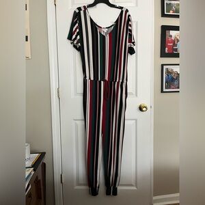 LuLaRoe Multicolor Striped jumpsuit